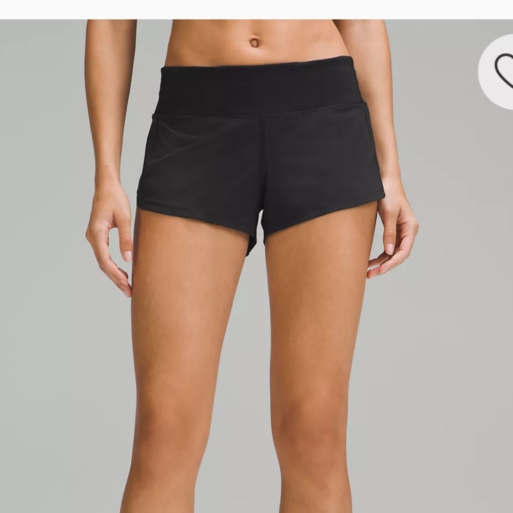 Lululemon Athletica Black speed up 2.5 Athletic Shorts for Performance